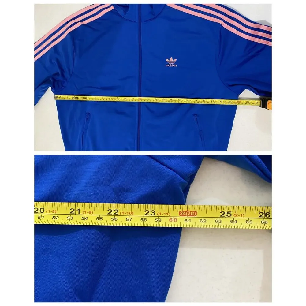 Men's Adidas Originals Adicolor Classics Firebird Tracksuit Blue Pink Size M